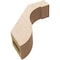 Ekena Millwork 3-inch W x 10-inch D x 10-inch H Del Monte Rough Cedar Woodgrain TimberThane Knee Brace, Primed BRCUR03X10X10DELRCPR - alternate 2